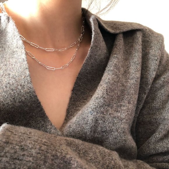 #NEW 925 Sterling Silver Shiny Link Chain Necklace - Picture 8 of 10